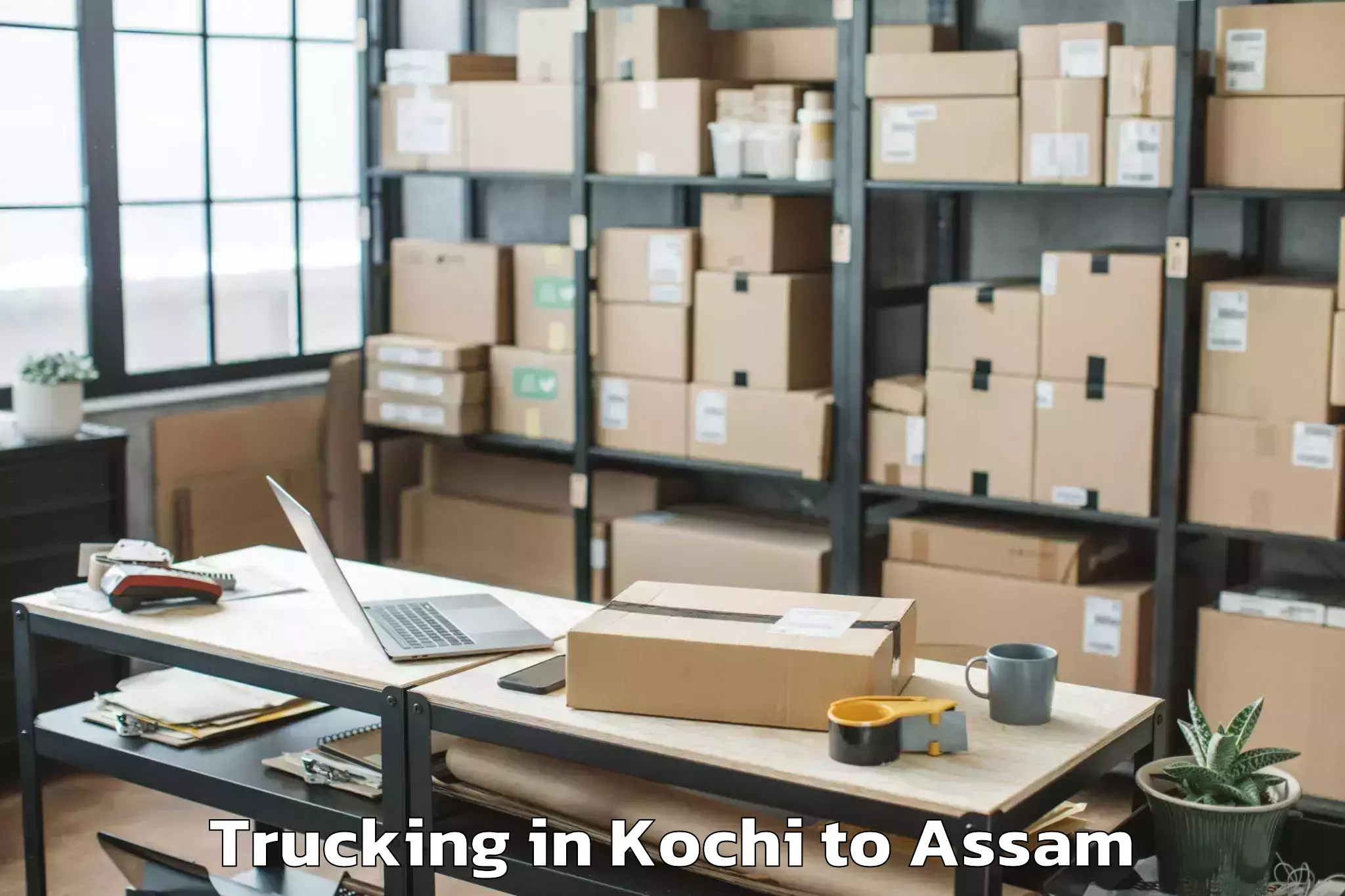 Top Kochi to Mayong Trucking Available